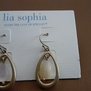 Lia Sophia Mother of Pearl Earrings